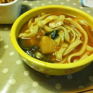 残ったカレーでとろっとろカレーうどん♪